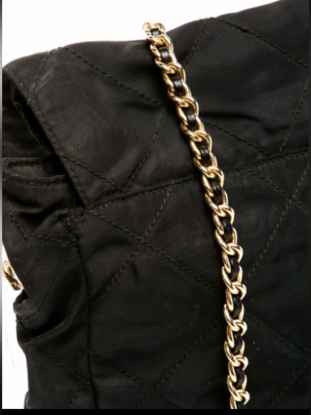 Prada⭐️Black Quilted Gold Chain Shoulder Bag! RARE! ⭐️Always Open to offers! - Picture 13 of 16